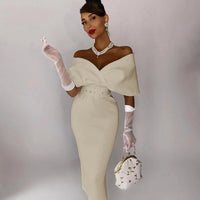 Celine | Women's Elegant Off-Shoulder Evening Dress