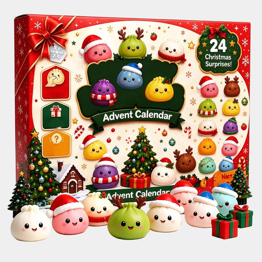 24pcs Christmas Squishy Dumpling Advent Calendar
