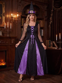 Roya | Women's Halloween Witch Custome Dress With Hat