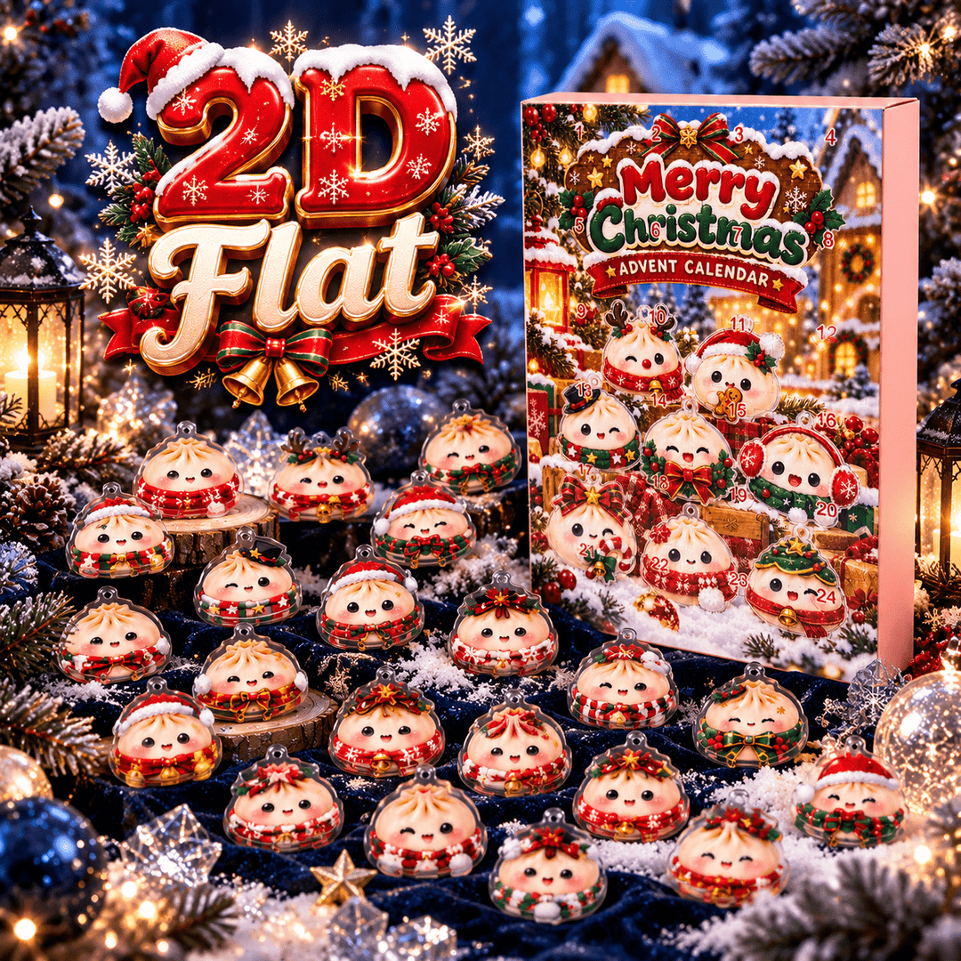 24pcs Christmas Dumpling Acrylic Ornament Advent Calendar