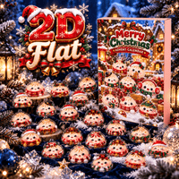24pcs Christmas Dumpling Acrylic Ornament Advent Calendar