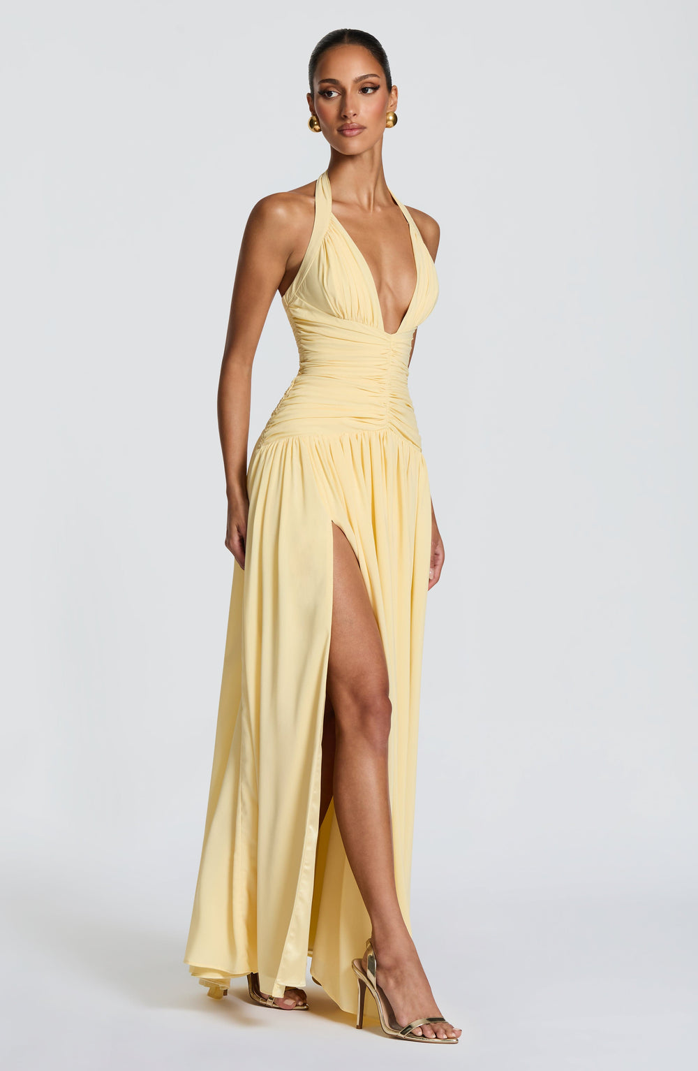 Gabriella | Women's Satin Cupped Wedding Guest Dress