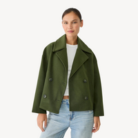 Amelie | Women's Double Breasted Wool Pea Coat
