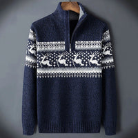 Andrew | Men's Festive Christmas Zip Up Sweater