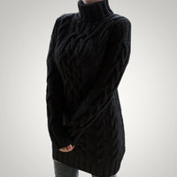Molly | Women's Oversized Turtleneck Mini Sweater Dress