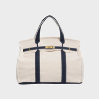 Women's Colourblock Canvas Tote Bag