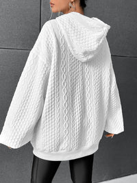 Ava | Women's Oversized Cable Knit Hoodie