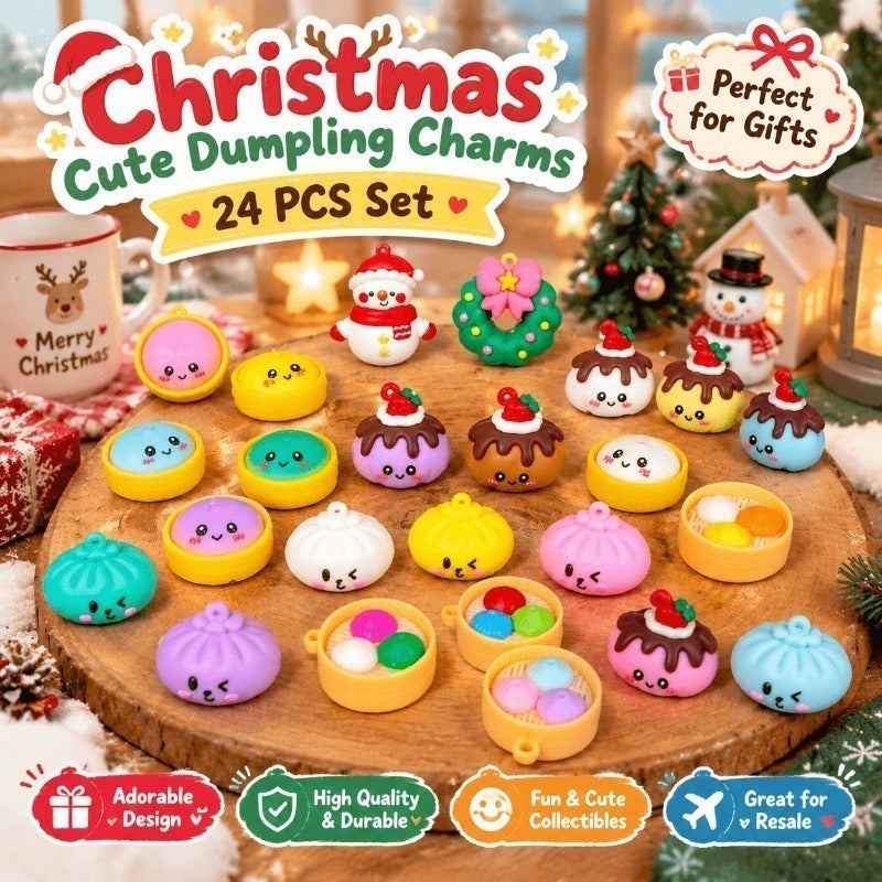 Random 24pcs Squishy Dumpling Advent Calendar