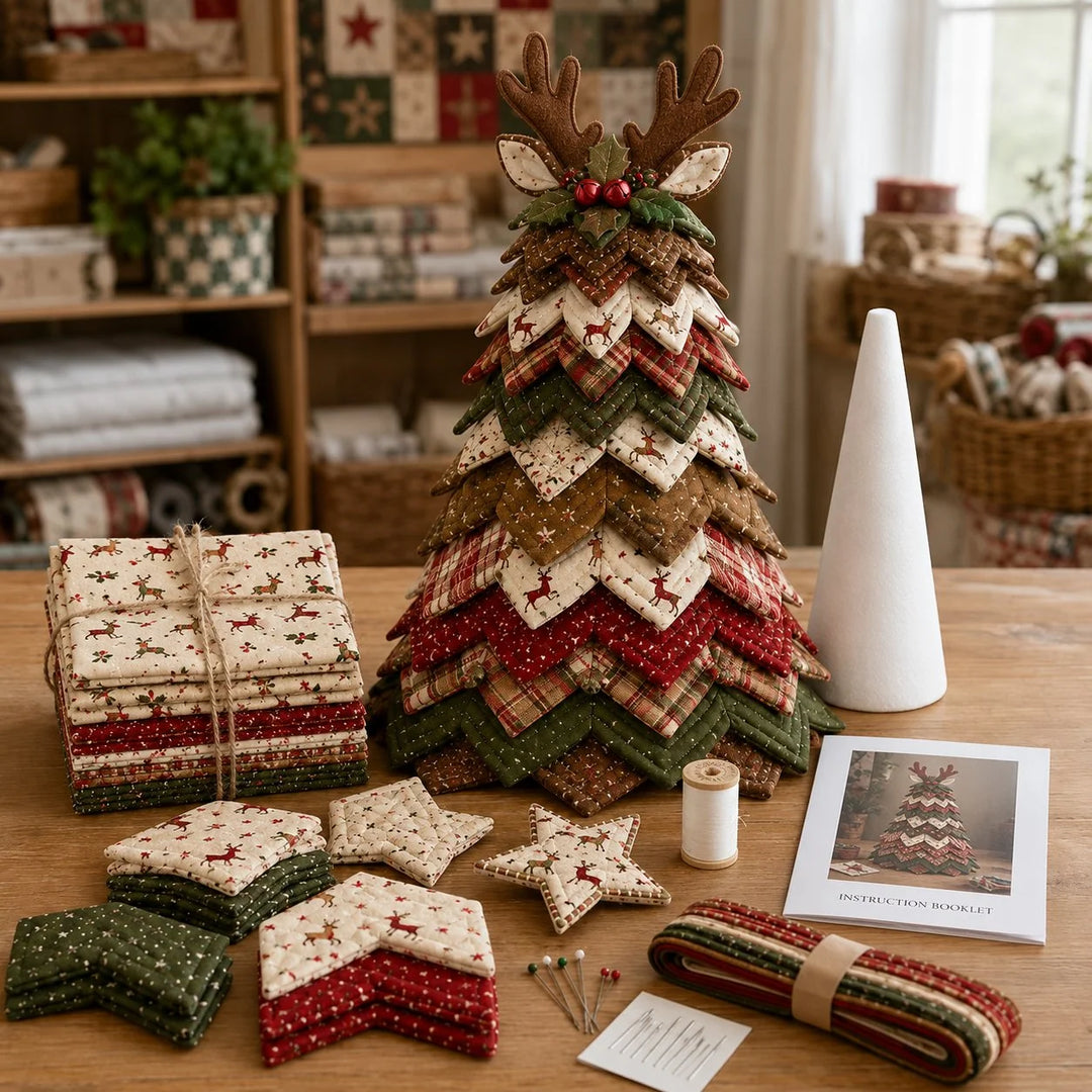 Quilted Santa DIY Christmas Tree Kit