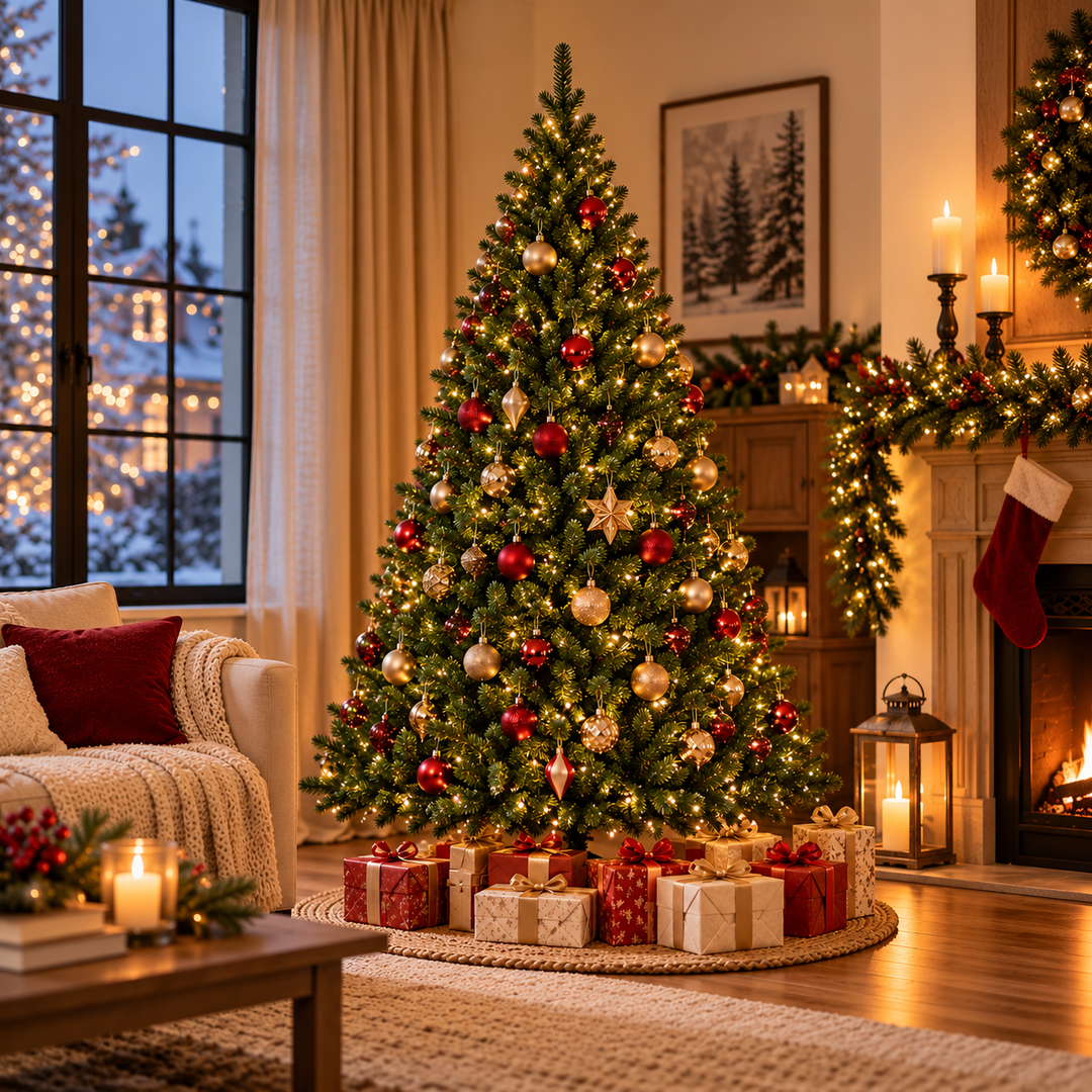 Artificial Christmas Tree Dense Green PVC Branches 120 cm