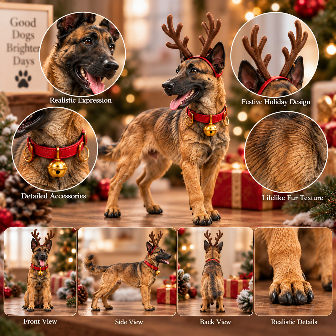 Belgian Malinois Advent Calendar with 24 Festive Figurines