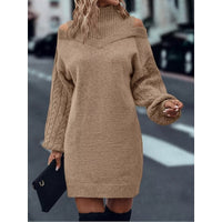 Bella | Women's Cold-Shoulder Midi Sweater Dress