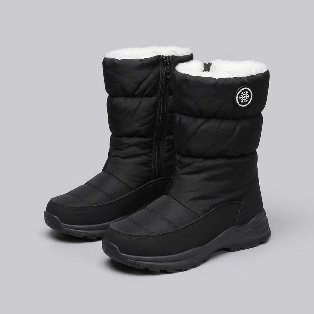 Bella | Women's Padded Side-Zip Mid-Calf Snow Boots