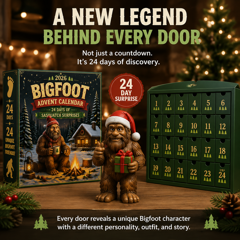 Bigfoot Advent Calendar Collectible Figures Set