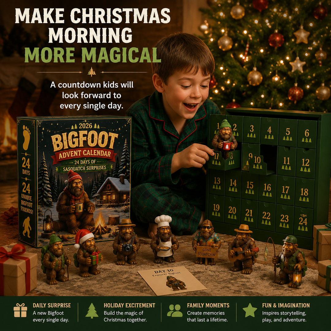 Bigfoot Advent Calendar Collectible Figures Set