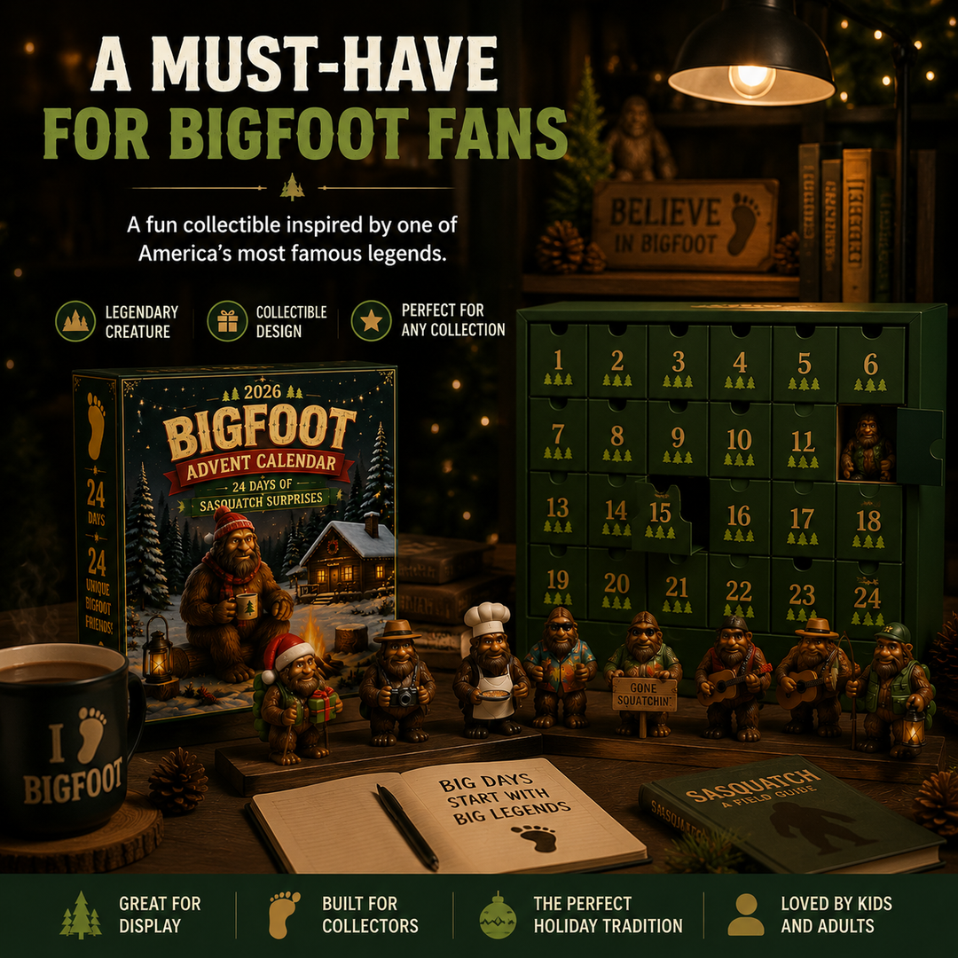 Bigfoot Advent Calendar Collectible Figures Set