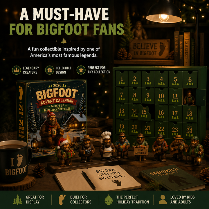 Bigfoot Advent Calendar Collectible Figures Set