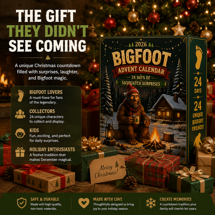 Bigfoot Advent Calendar Collectible Figures Set