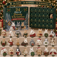 Bunny Advent Calendar with 24 Collectible Figurines