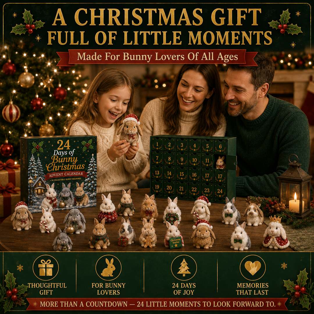 Bunny Advent Calendar with 24 Collectible Figurines