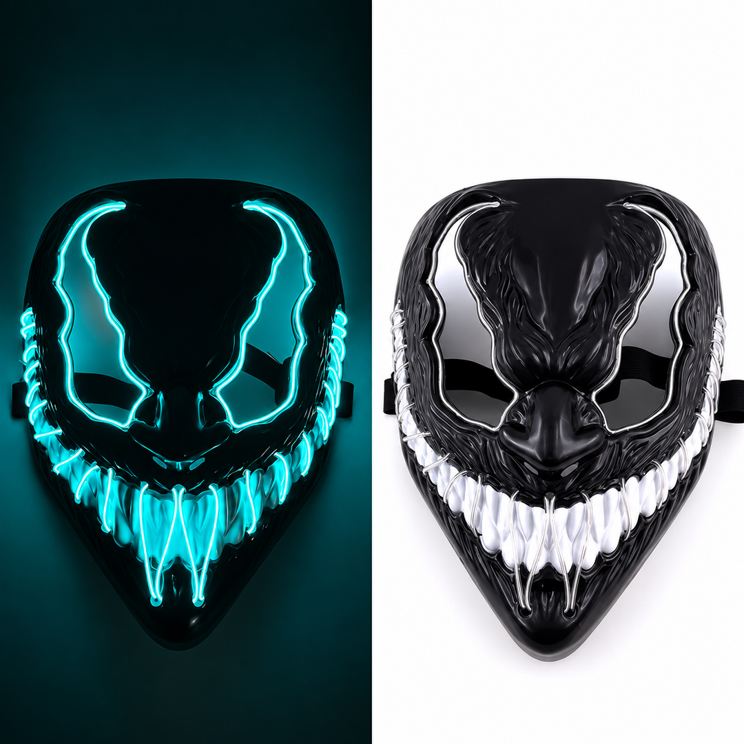 Halloween LED Purge Mask with Neon Glow