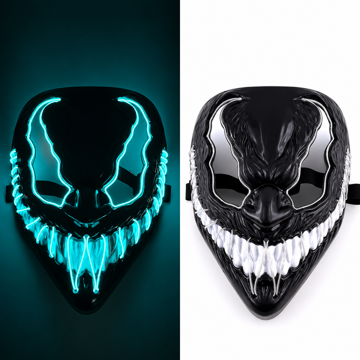 Halloween LED Purge Mask with Neon Glow
