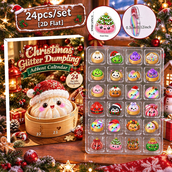 2D Flat, 24pcs Dumpling Ornament Advent Calendar