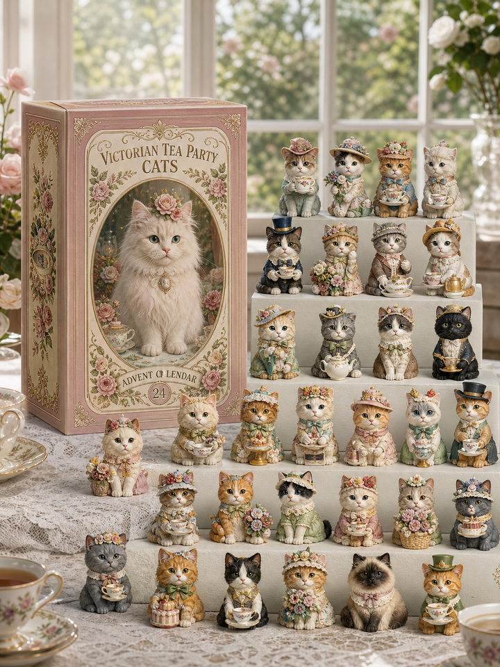 Victorian Tea Party Cats Advent Calendar