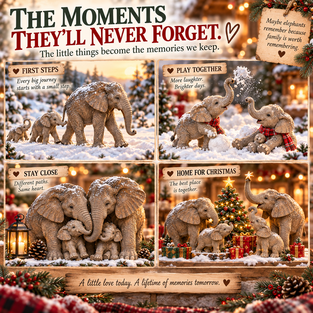Charming Collectible Elephant Advent Calendar with 24 Unique Figurines