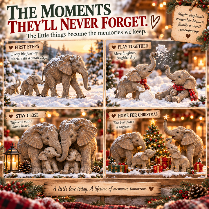 Charming Collectible Elephant Advent Calendar with 24 Unique Figurines