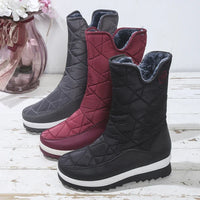 Christine | Women's Waterproof Side Zip Quilted Winter Boots