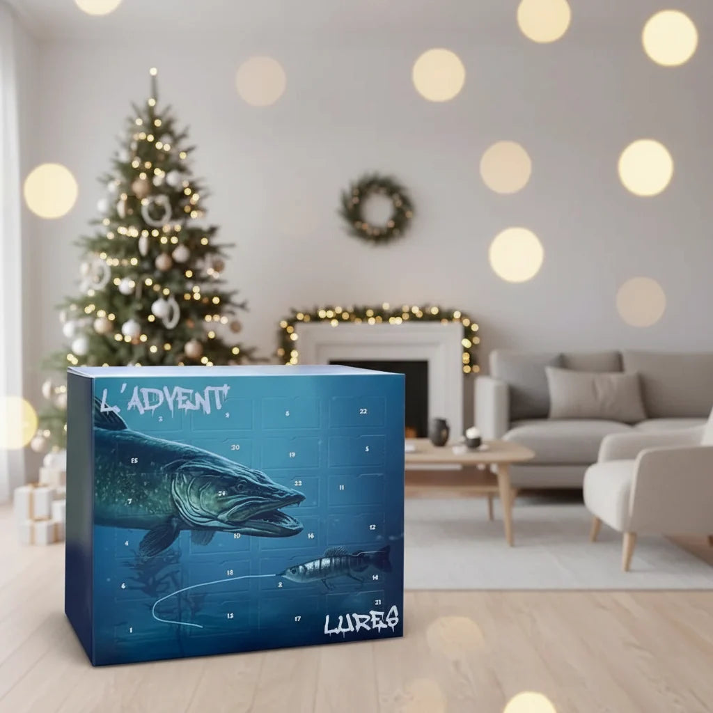 Christmas 24-day Dadvent Calendar with fishing lures Advent Box