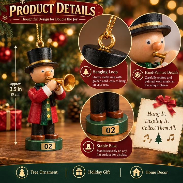 Christmas Band Advent Calendar with 24 Unique Musician Ornaments