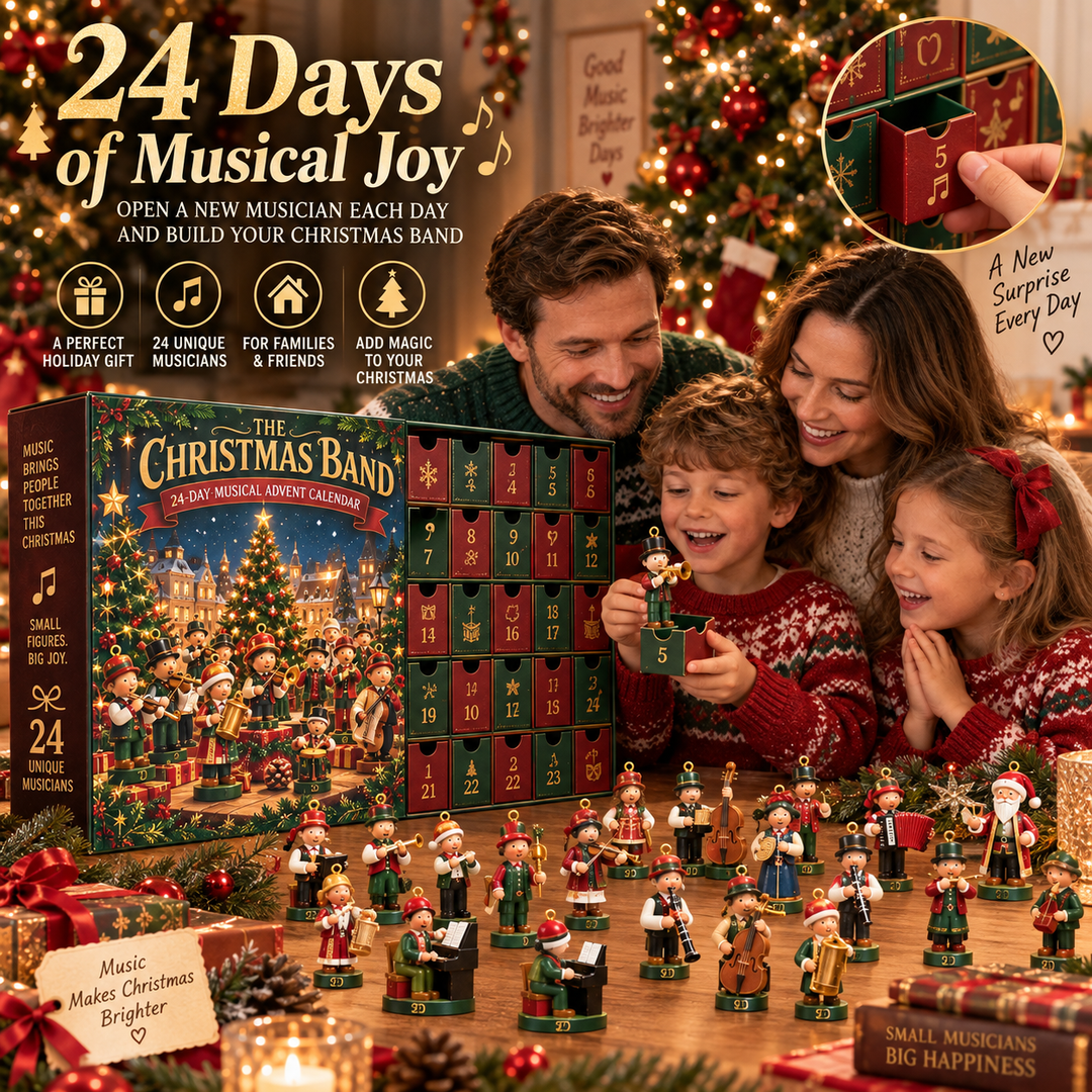 Christmas Band Advent Calendar with 24 Unique Musician Ornaments