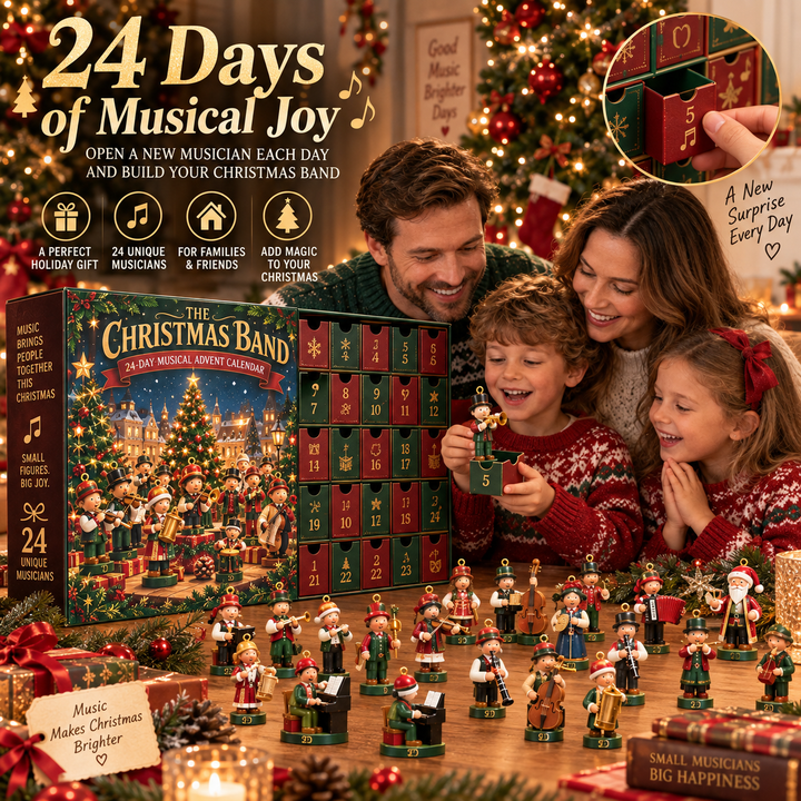 Christmas Band Advent Calendar with 24 Unique Musician Ornaments