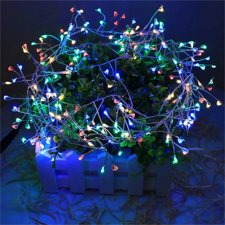 Christmas String Lights Remote Control Warm White LED Decorative
