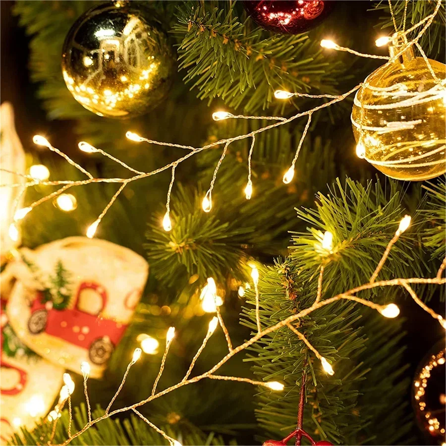 Christmas String Lights Remote Control Warm White LED Decorative