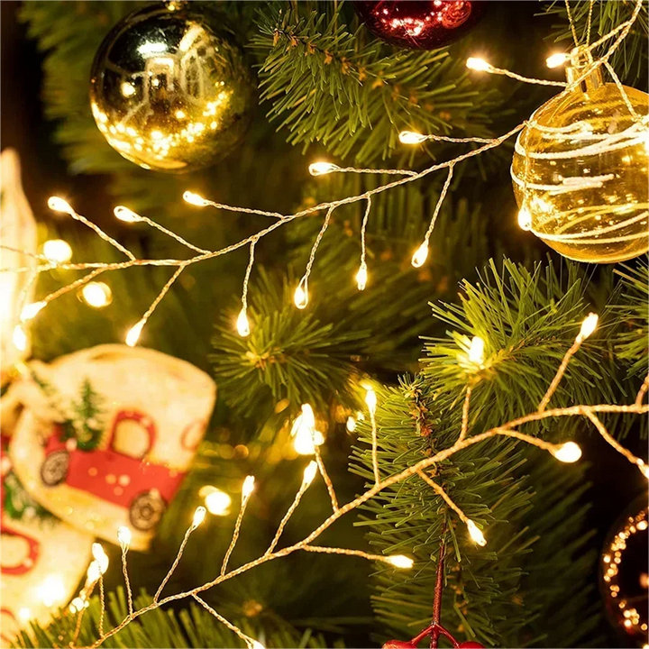 Christmas String Lights Remote Control Warm White LED Decorative