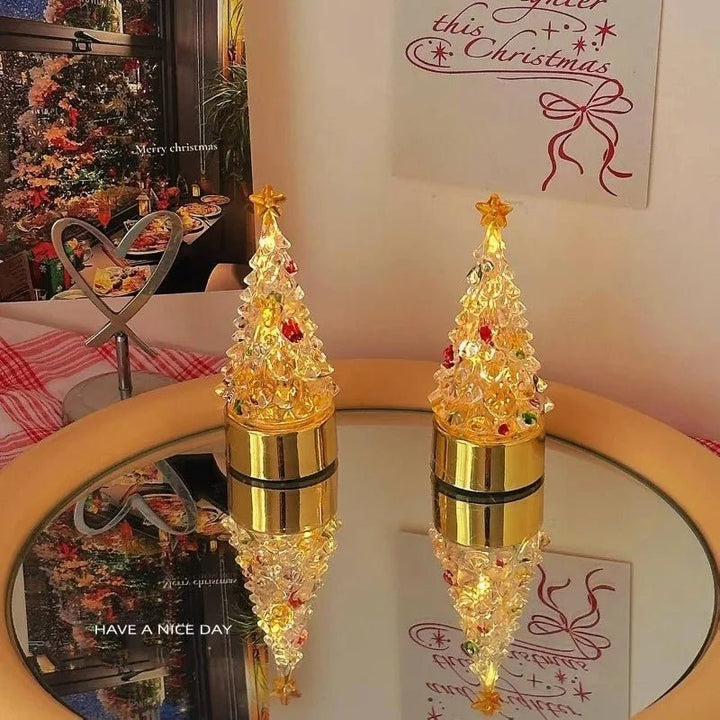 Christmas Tree Lamp with Decorative Ornaments