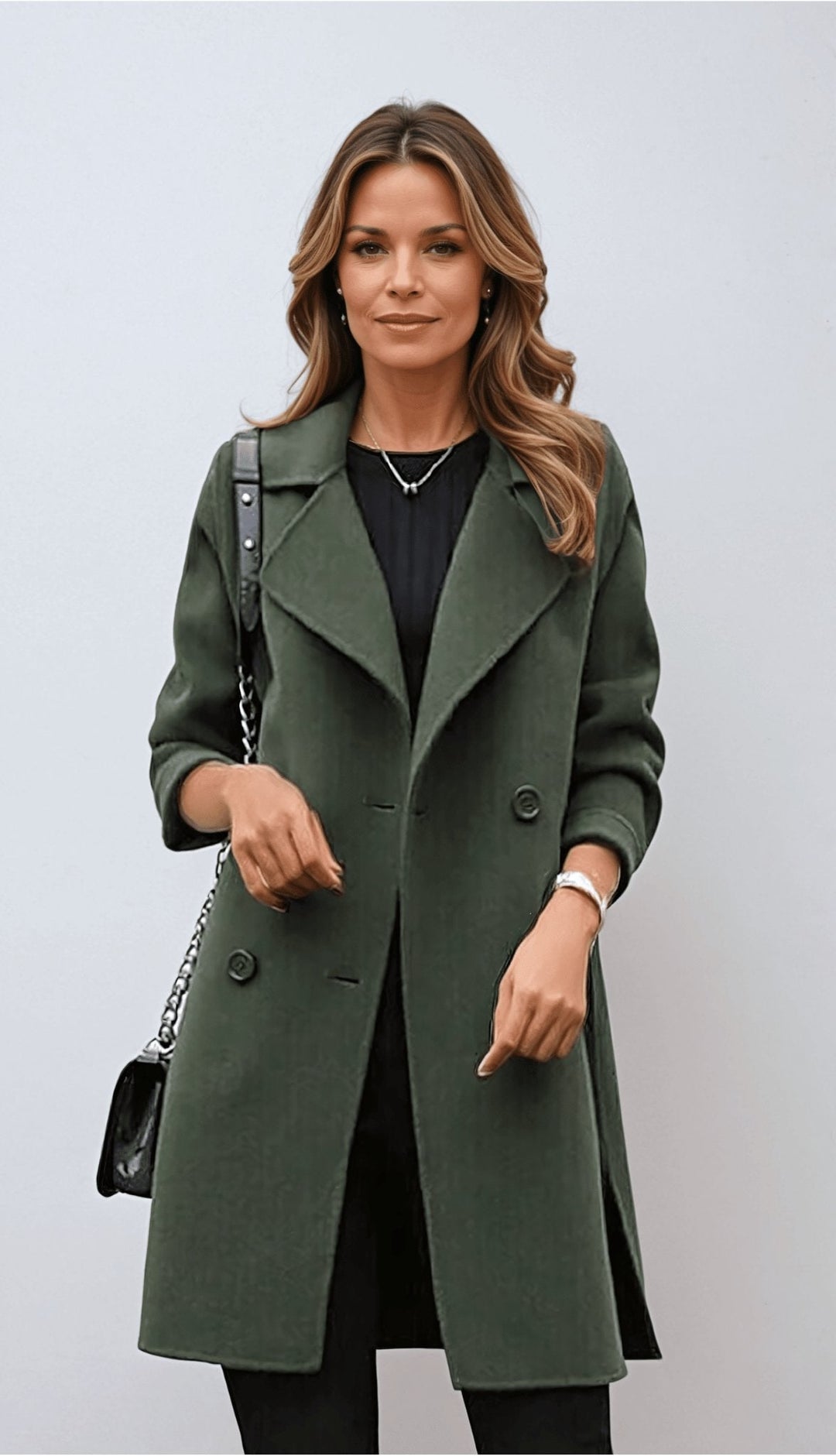 Nicola | Women's Double-Breasted Notched Lapel Coat