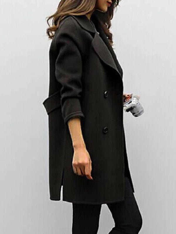 Nicola | Women's Double-Breasted Notched Lapel Coat