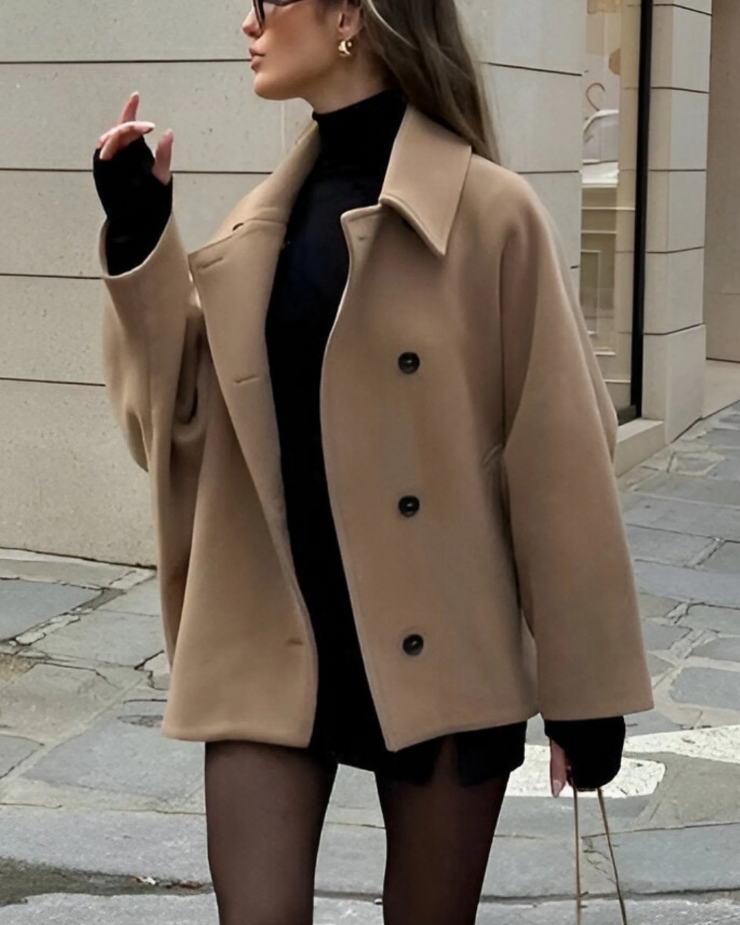 Claire | Women's Oversized Double Breasted Pea Coat