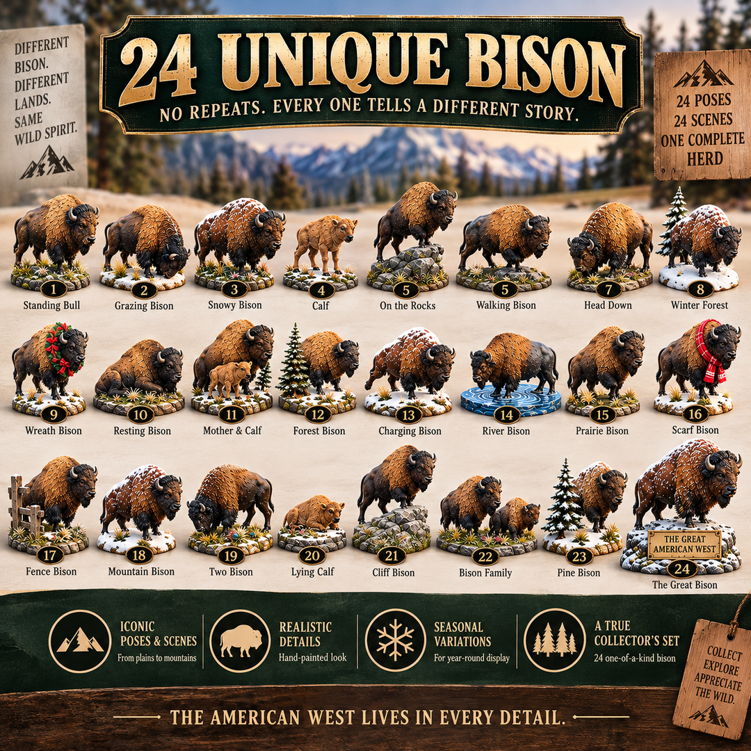 Collectible Hand-Painted Animal Advent Calendar