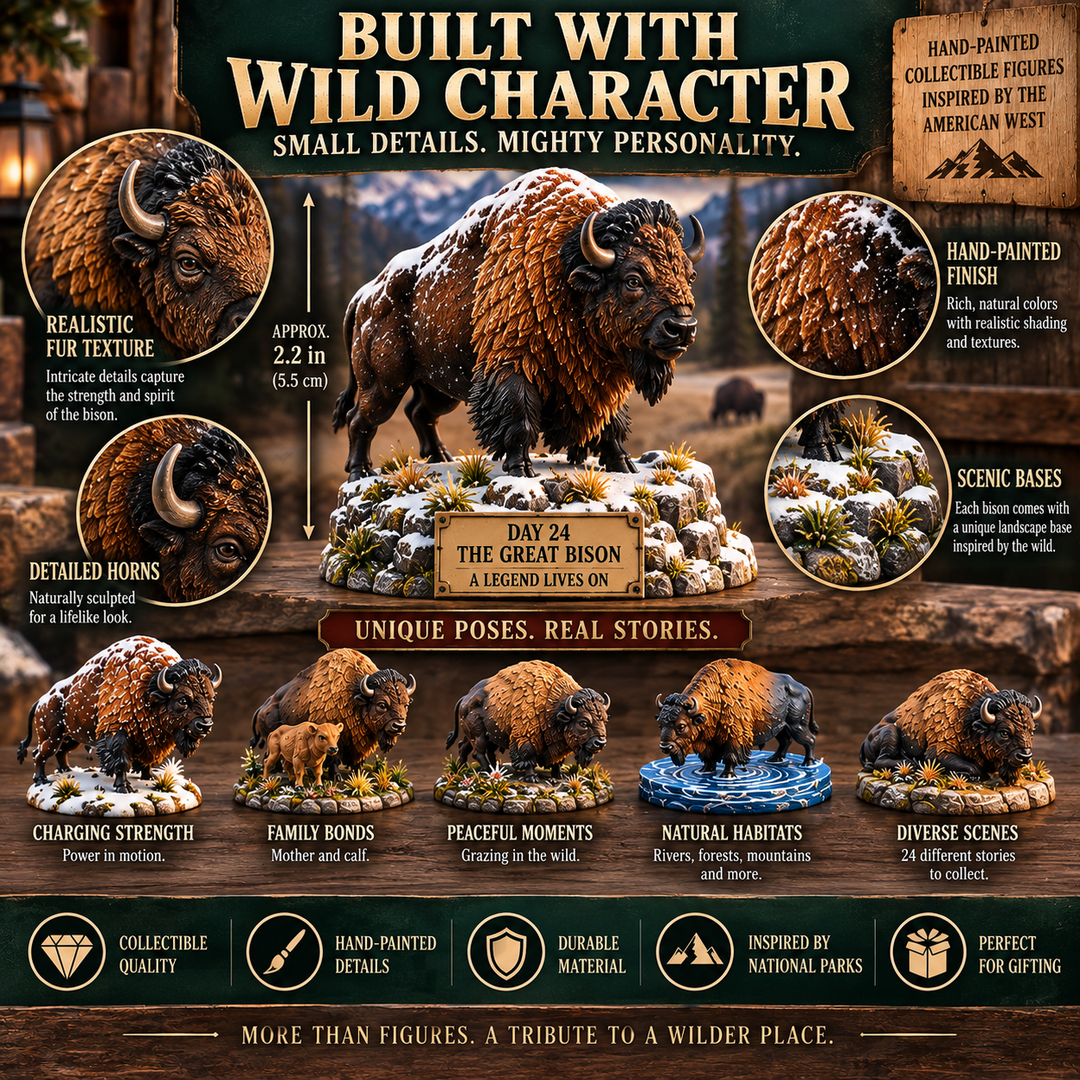 Collectible Hand-Painted Animal Advent Calendar