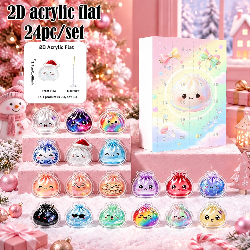 24pcs/Set Dumpling Ornament Advent Calendar