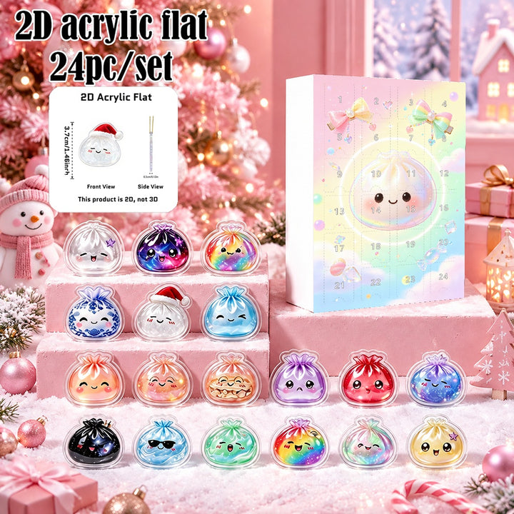 24pcs/Set Dumpling Ornament Advent Calendar