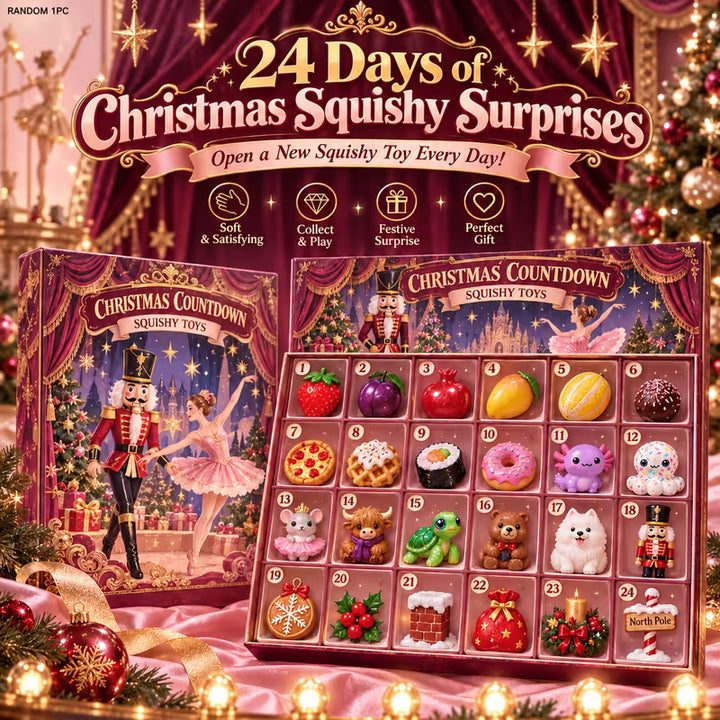 24pcs Christmas Gift Squishy Advent Calendar