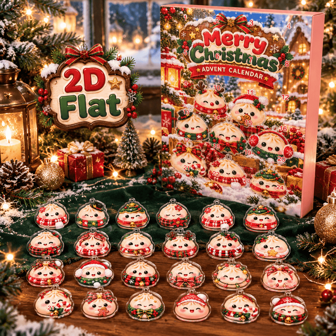 24pcs Christmas Dumpling Acrylic Ornament Advent Calendar