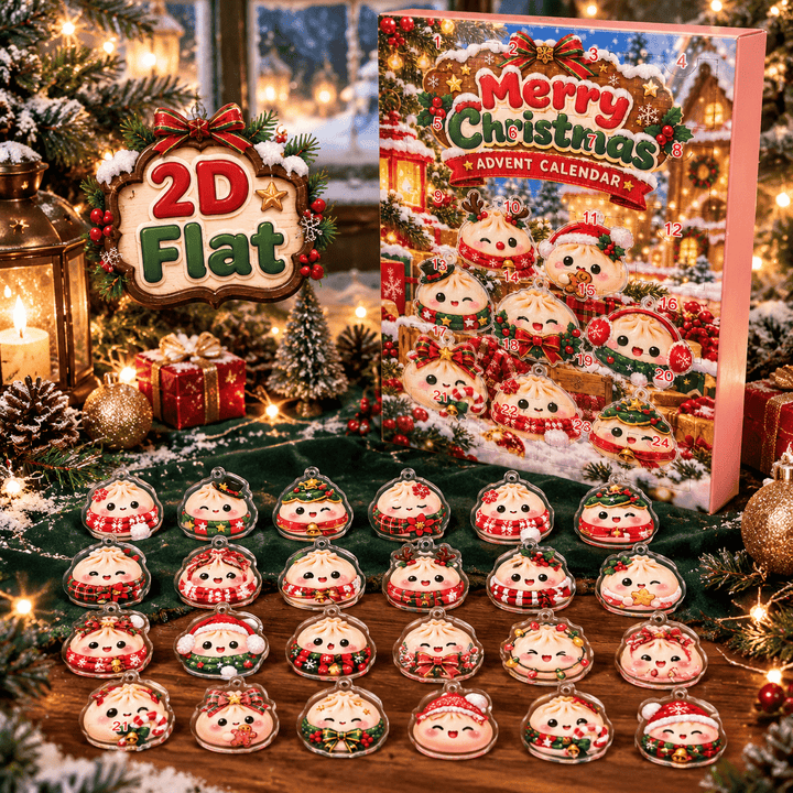 24pcs Christmas Dumpling Acrylic Ornament Advent Calendar