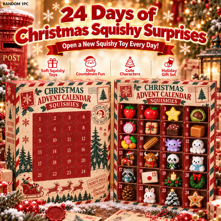 Multi-Item Christmas Squishy Advent Calendar Gifts